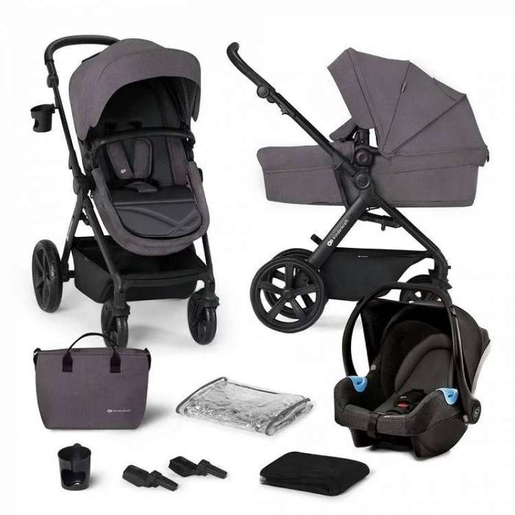 KINDERKRAFT KOLICA ZA BEBE A-TOUR DARK GREY